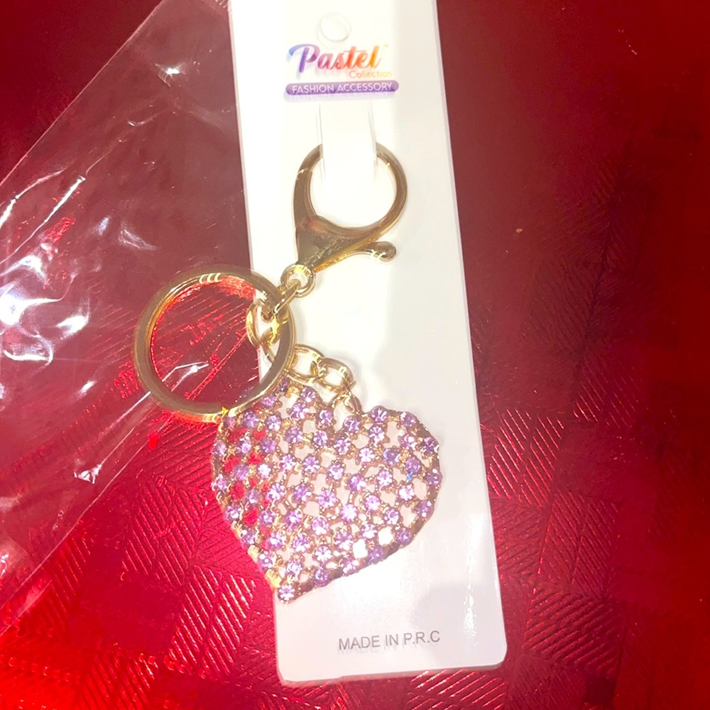 HEART BAG CHARM/ KEYCHAIN